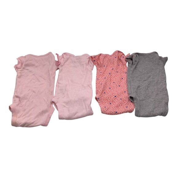 Carter's Child of Mine Baby Girl Bodysuits‎ 4 Pack Size 24M Short Sleeve Tee - Picture 2 of 12
